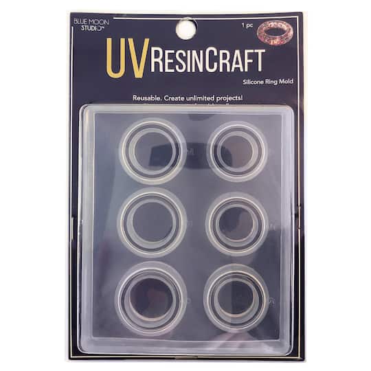 Blue Moon Studio™ UV Resin Craft Rings Flat Mold